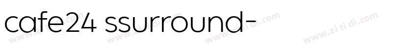 cafe24 ssurround字体转换